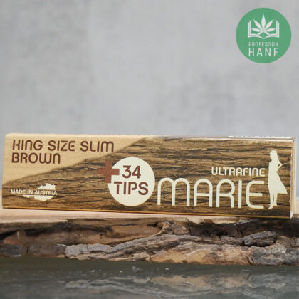 Professor Hanf King Size Slim brown + Tips Marie