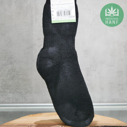 HempAge Hanf Frotteesocken schwarz